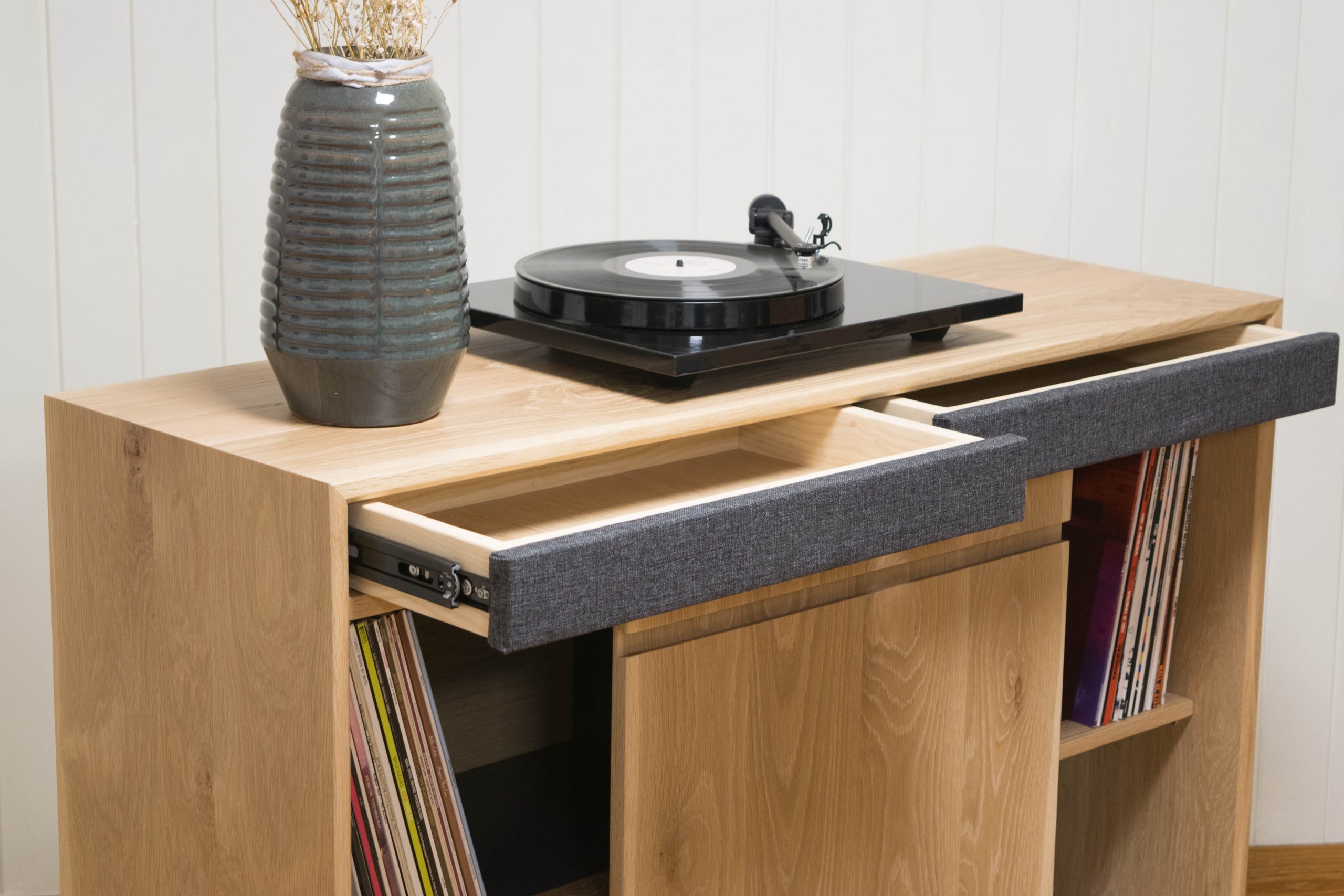 Japandi Hifi Unit, Record Media Cabinet - #017 - Image 9