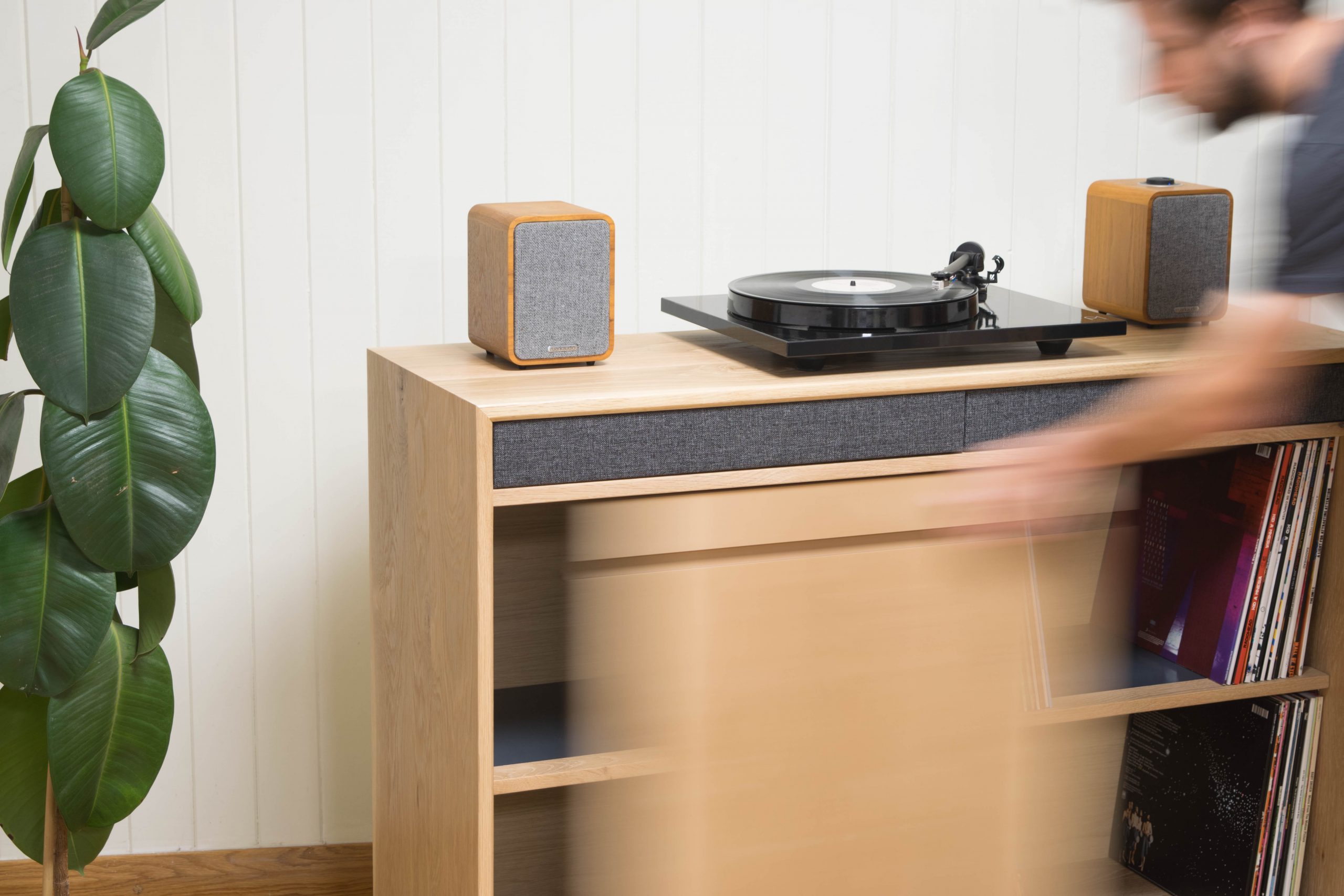 Japandi Hifi Unit, Record Media Cabinet - #017 - Image 6